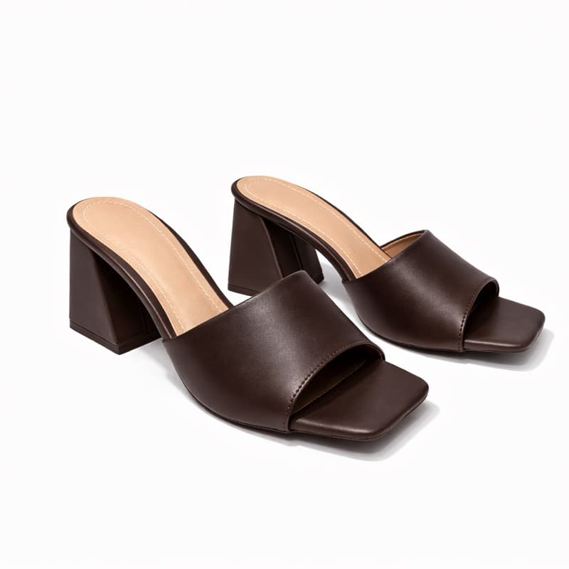 Tamanco Feminino Salto Grosso 8 cm Classic Bloco Cores Conforto Inspiração Blogueira Moda Verão