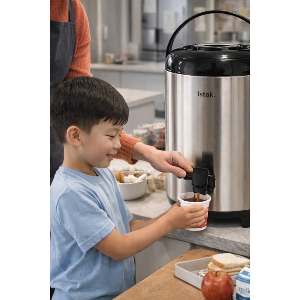 Recipiente Botijão Térmico Café Água chá  Volume 95 Litros Isolamento Térmico Resistente Cores Variadas