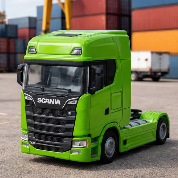 Caminhão Miniatura Scania V8 RT30 1:64 – Modelo de Coleção Realista em Metal | Alta Qualidade Welly