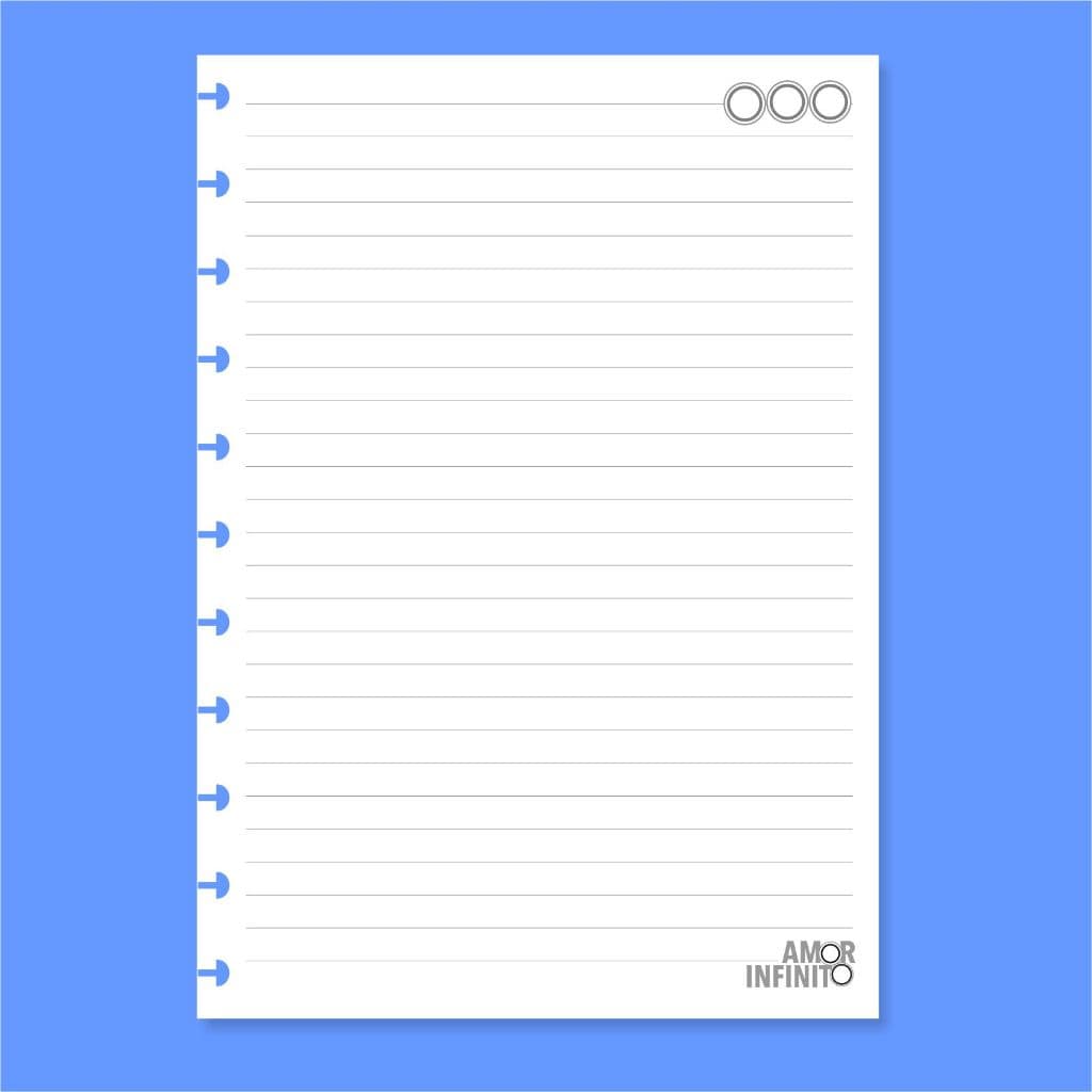 Refil 12 Furos Para Caderno Sistema Inteligente Edição Limitada Amor Infinito Cadernos