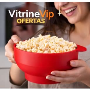 Balde Silicone Pipoqueira Microondas Pipoca Caseira Facil Rápida Prática
