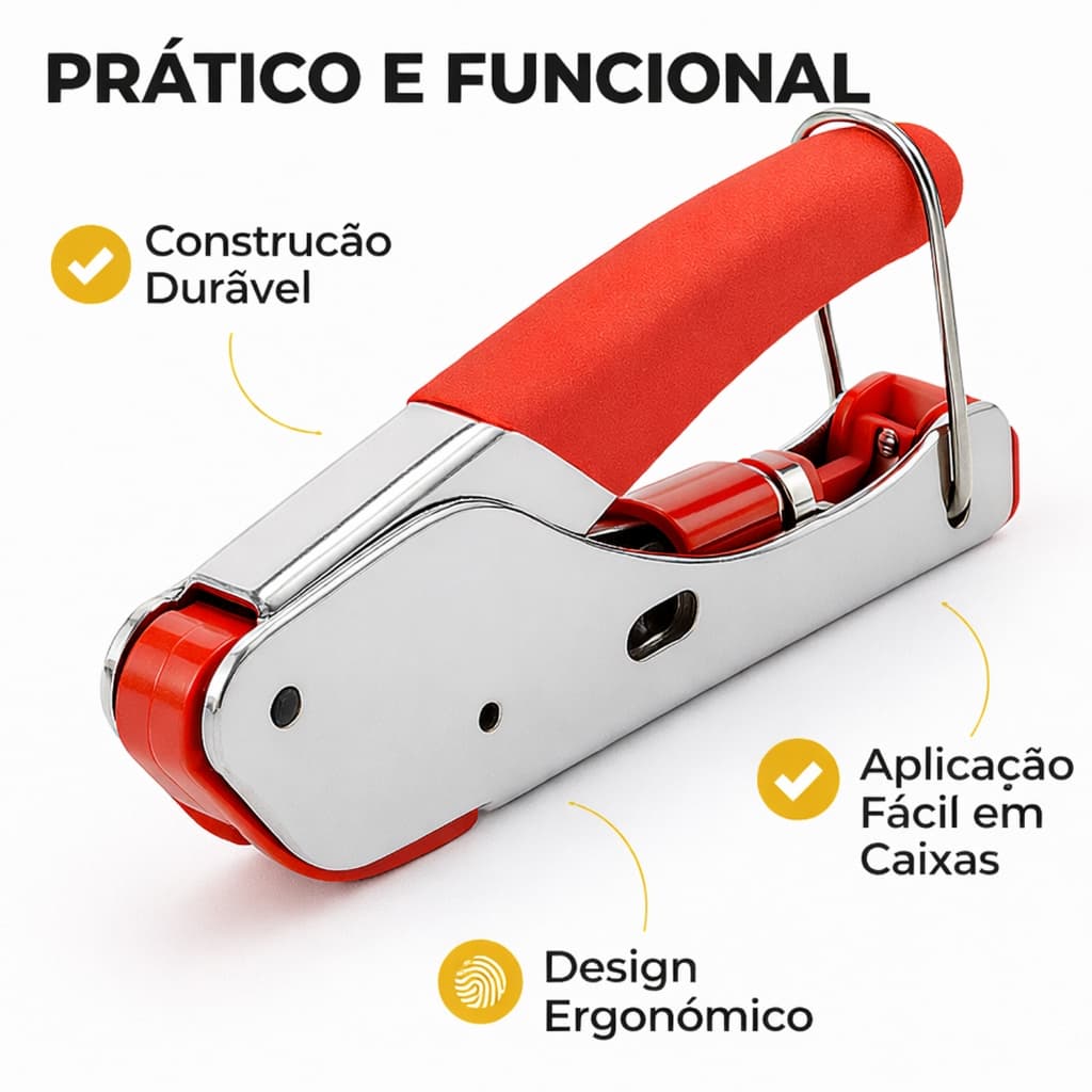 Alicate Compressão RG6 RG59 Conector F Cabo Coaxial Instalador Antena TV Profissional