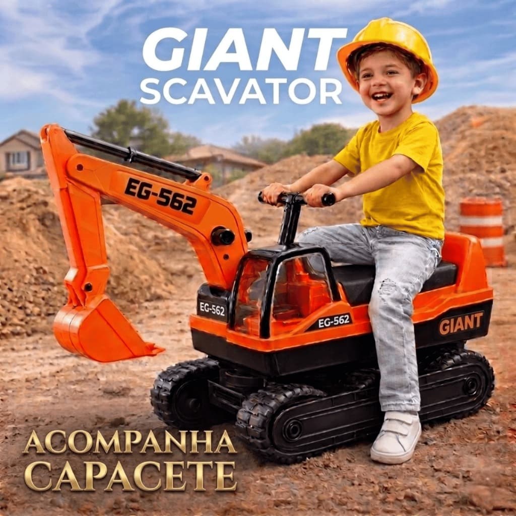 Retroescavadeira Escavadeira Giant Escavator 1780 Roma