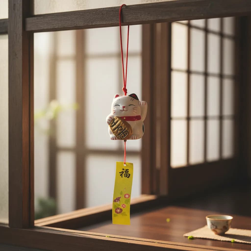 Maneki Neko Gato Da Sorte Oriental Dourado 8cm Lembrança