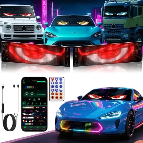 Olho Do Diabo Luz Tela Led FlexíVel Display Carro P CaminhãO Sinais De Diy Rolagem MultilíNgue Publicida