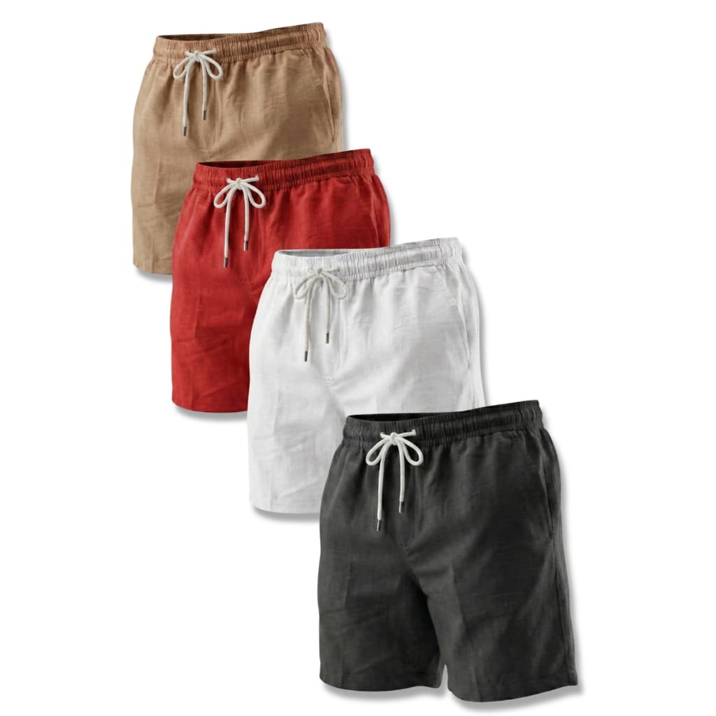 Combo short Linho bermuda masculina em linho casual Praia