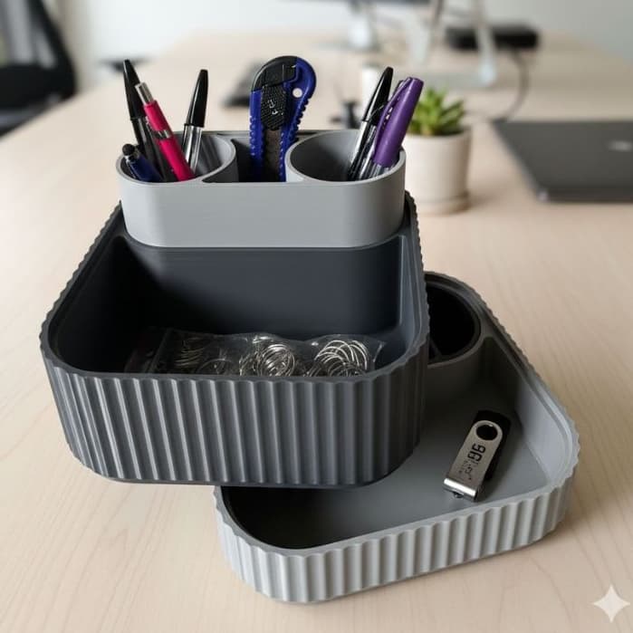 Organizador de mesa Porta canetas Porta trecos Organizador de maquiagem Controle Remoto Decoração