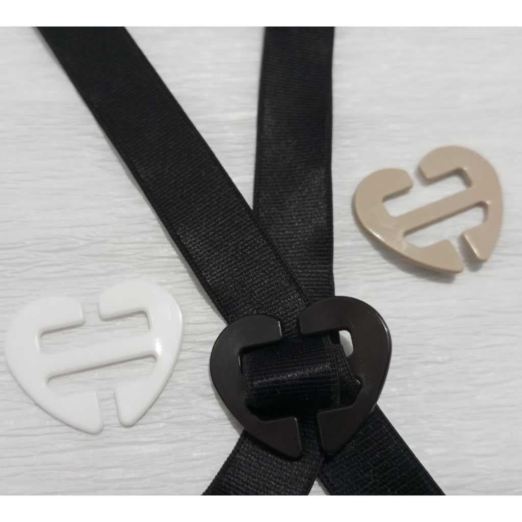 Kit Clip de Junção Kit com 3 ou 4 Unidades Clip de Junção de Alças de Sutiã para juntar Alças de Soutien Modelo Coração