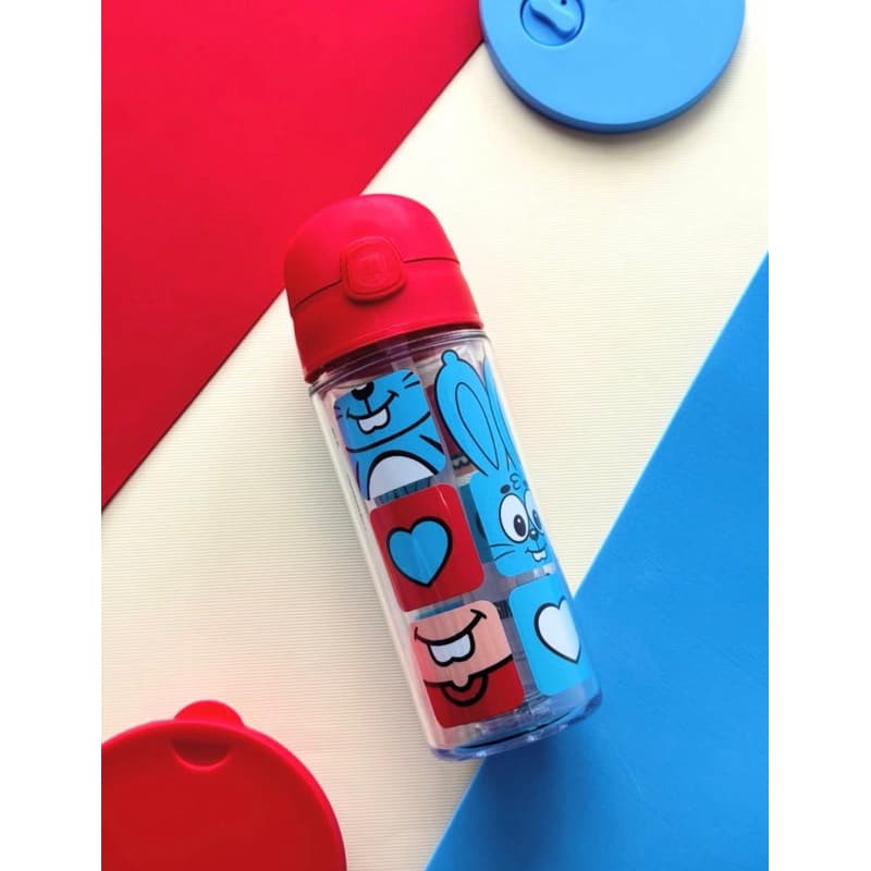 Garrafa Squeeze Água Gelada, escola 270ml Bico Silicone Diversas Cores Pop Helsim – Turma da Mônica