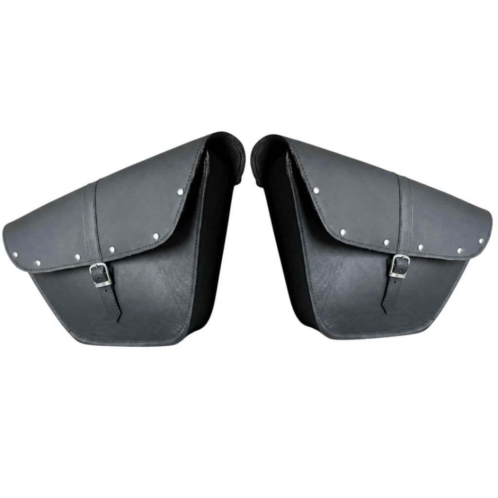 Alforge Couro Legitimo Intruder Resistente Par 125 E 250 Preto Com Ribites