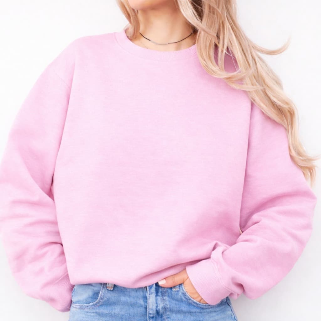 Moletom feminino Gola redonda flanelado confortavél estampa corações casual moda feminina