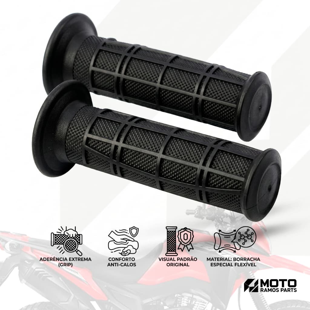 Manopla Punho Moto Xre 190 Nxr Bros 160 Xre 300 16 A 20 Modelo Original Par
