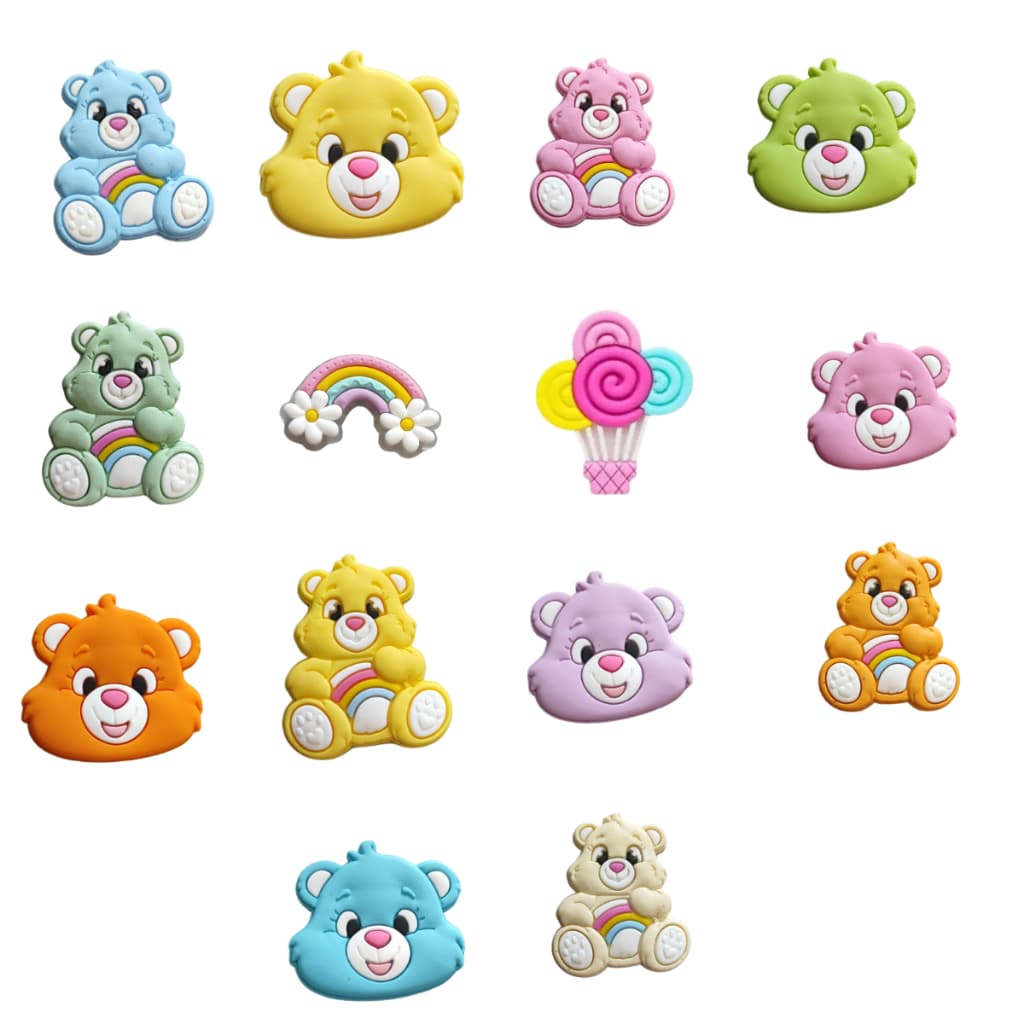 Kit 6 Pins Bottons Enfeites Para Chinelo Personagem BPK022
