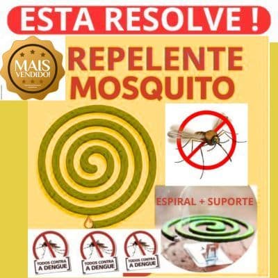 Mosquito Espiral De Mosquito , Repelente De Pernilongo Espanta Mosquito Pela Noite Inteira espva