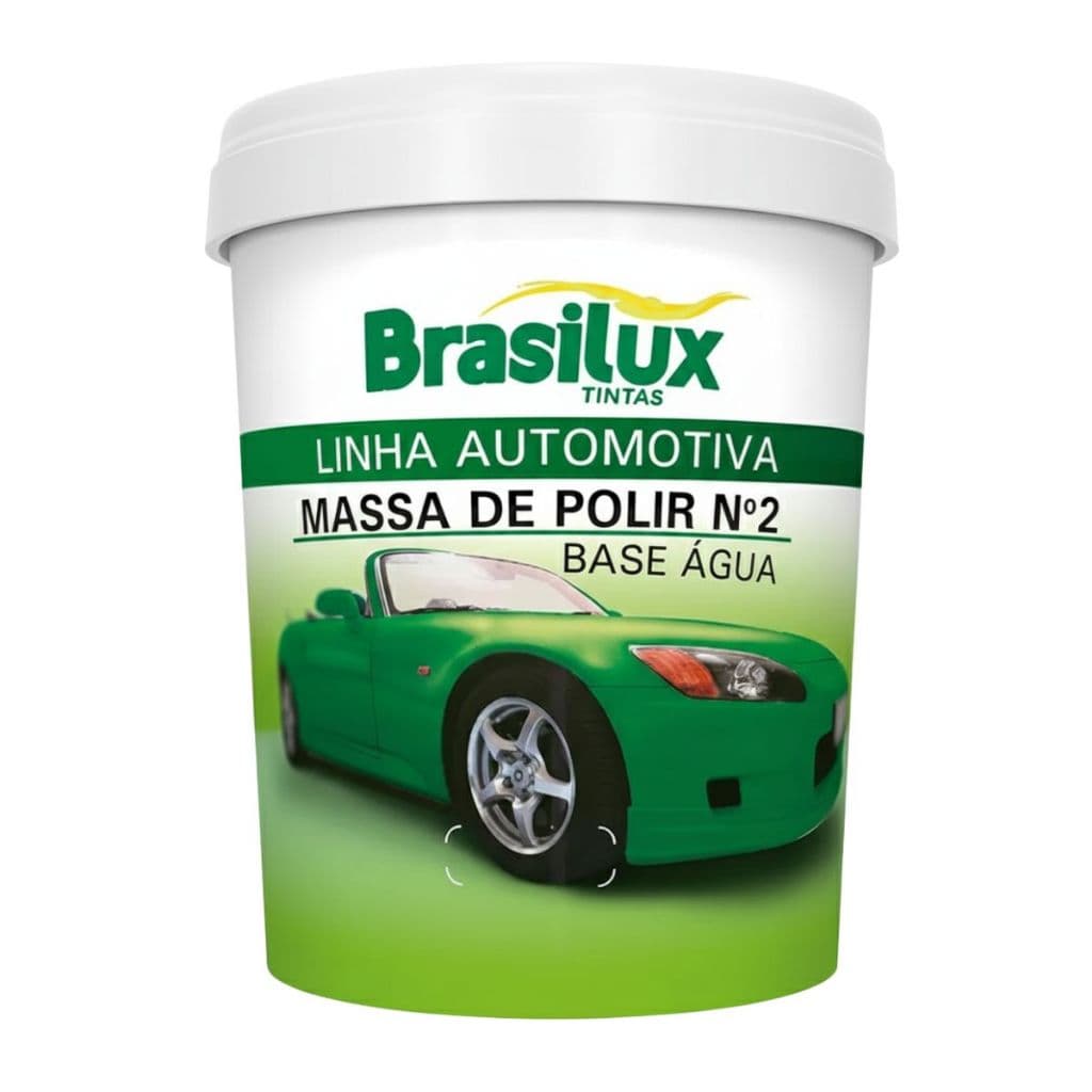 MASSA DE POLIR N 2 500 gr Base Agua - BRASILUX