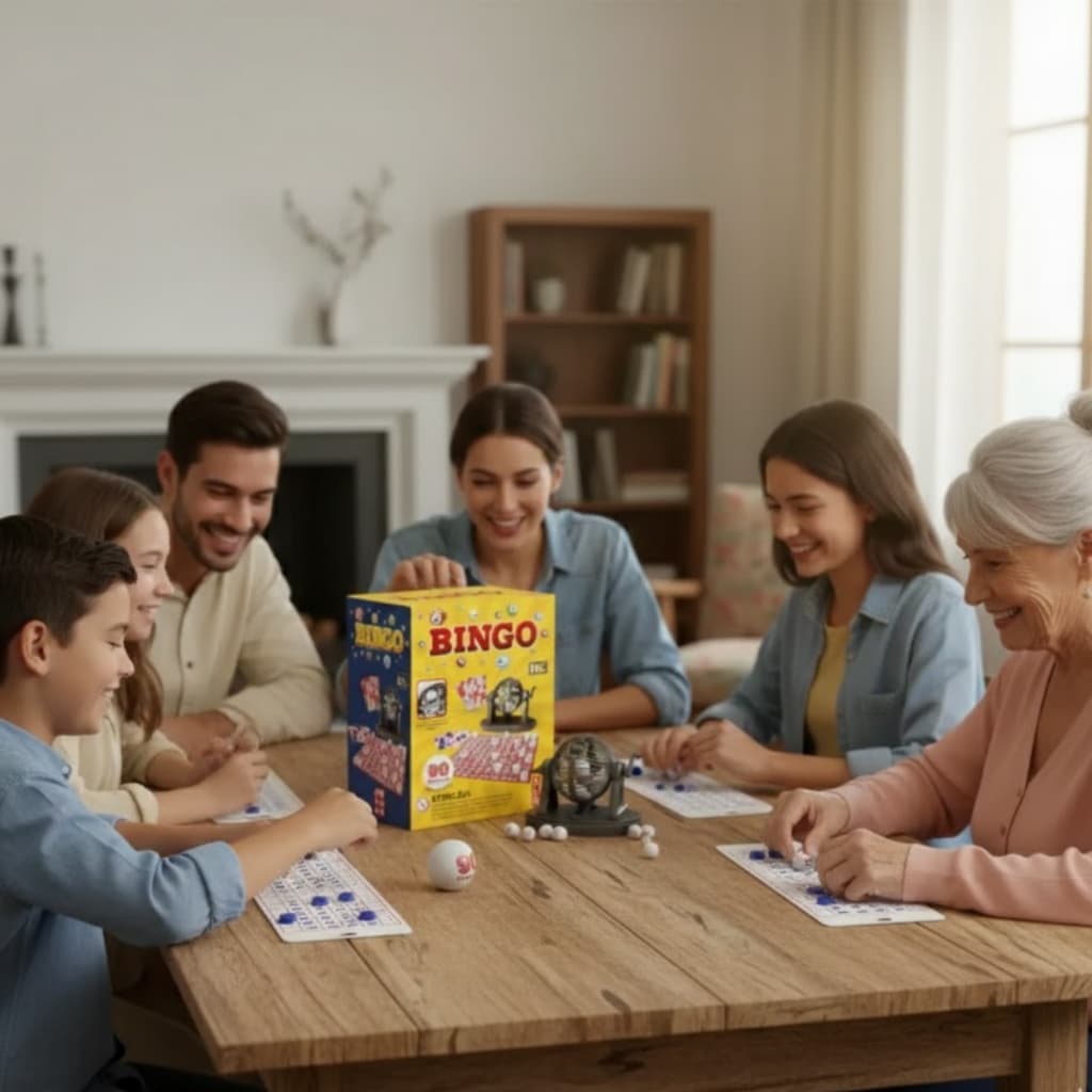 Jogo Brincar Bingo Completo Com Roleta 90 Numero, 24 Cartela