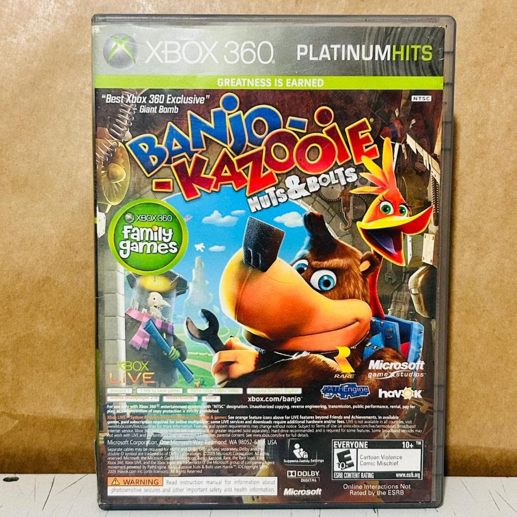 Banjo-Kazooie Nuts e Bolts + Viva Pinata Midia Física Original Seminovo Para XBOX 360