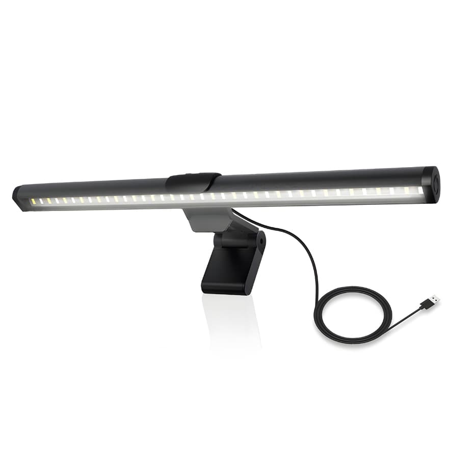 Luminária de Mesa Suspensa para Monitor LED Toque Inteligente e Ajuste de Brilho