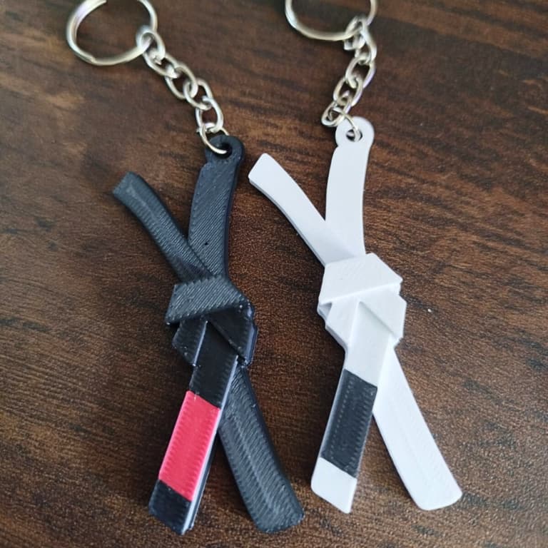 Chaveiro Faixa de Kimono Jiu Jitsu / Judô / Artes Marciais