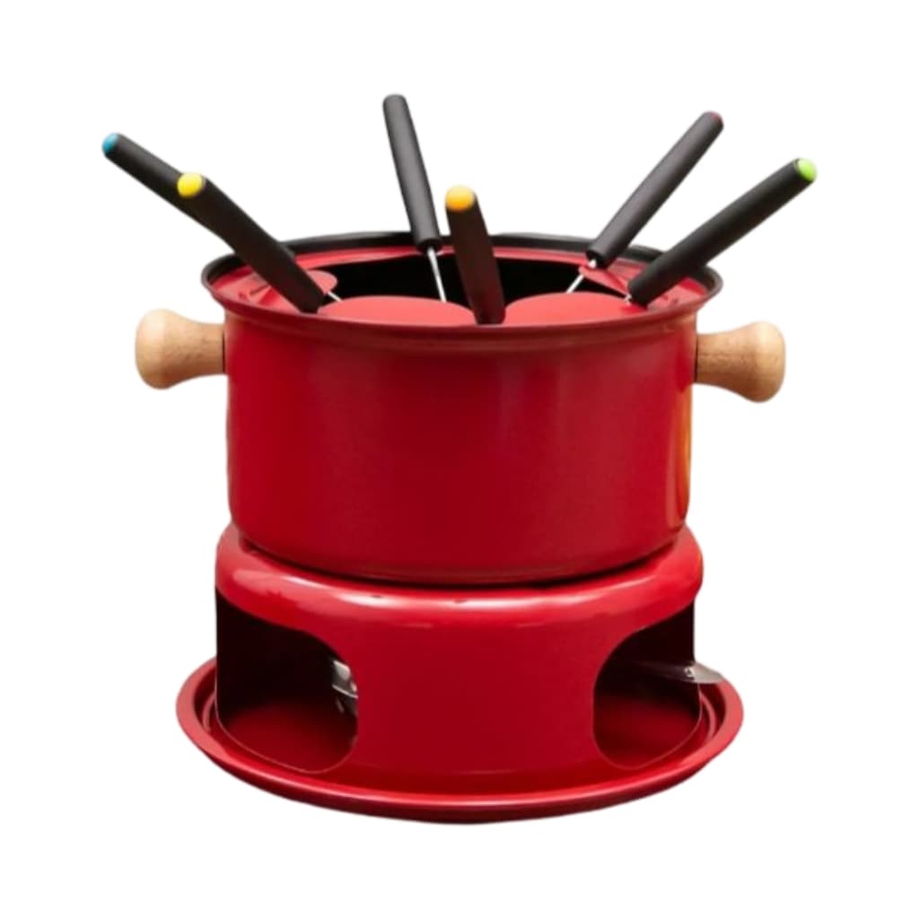 conjunto de fondue 11 peças, aparelho de fondue