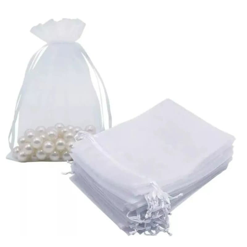 10 Saquinhos de Organza 20x30