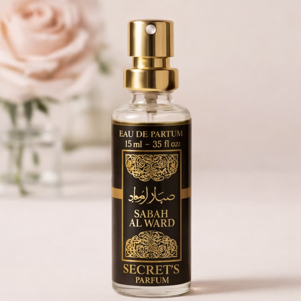 Mini Perfume de Bolso feminino Sabah Al Ward 15ml Eau de Parfum marcante e elegante para presente