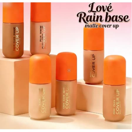 Lové Rain base matte cover up ótima cobertura/matte/acabamento aveludado