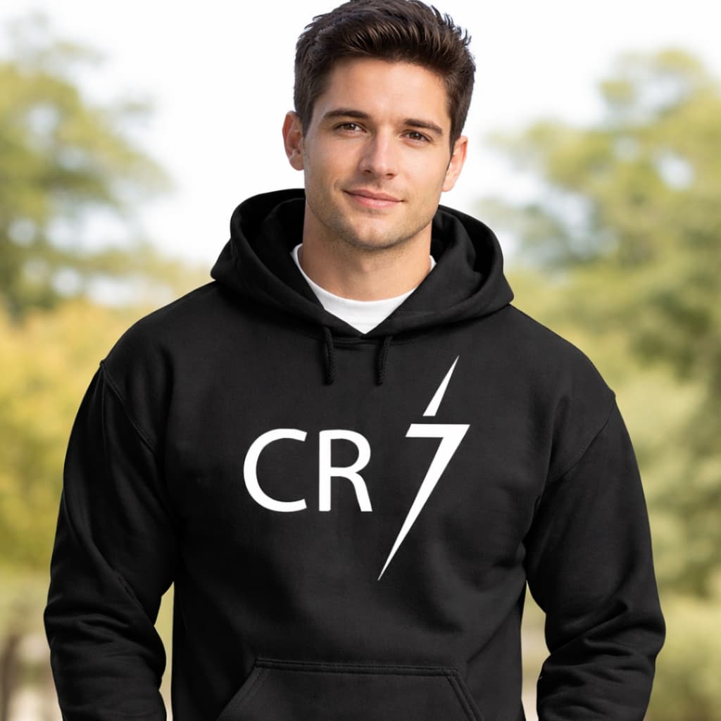 Moletom Canguru Unissex Capuz Futebol Cristiano Blusa de Frio Masculino Premium 100% Algodão