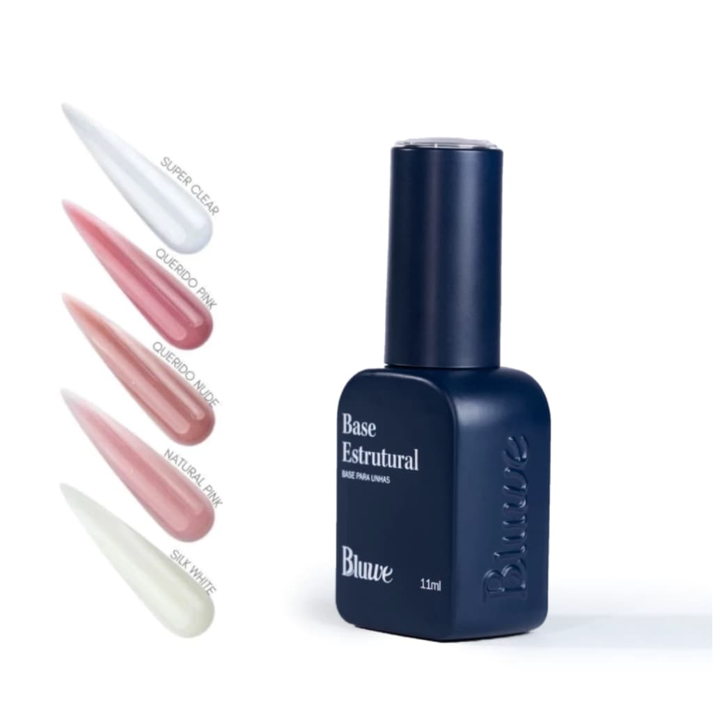 Gel Base Estrutural Bluwe 11ml Capa Base para Blindagem e Alongamento de Unhas Profissional