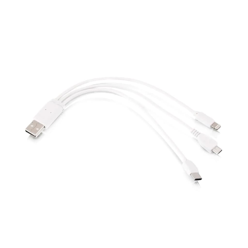 Cabo Rápido Usb Carregador Celular Triplo 3x1 Transfer Dados Tipo c , V8 , Ios
