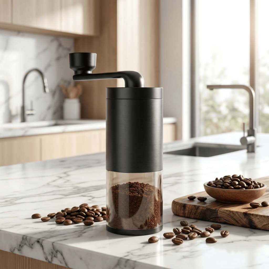 Moedor de Café Manual com Moinho de Cerâmica Ajustável Portátil para Café Expresso Filtro e Prensa