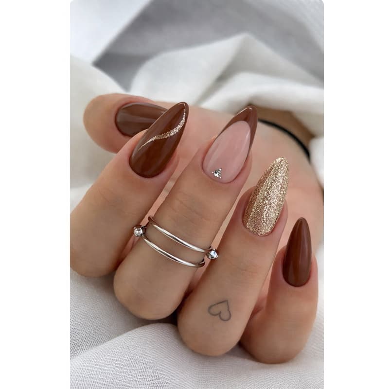 postiça soft gel artesanal pronta para aplicar almond