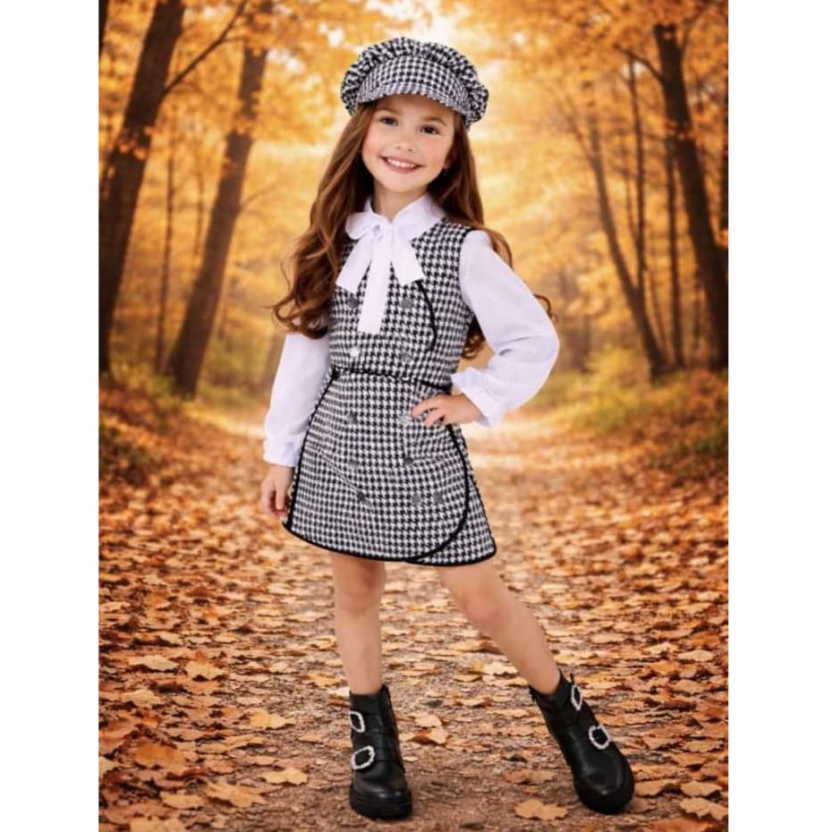 Conjunto Infantil Menina Inverno Outono 4 Peças Envio Imediato