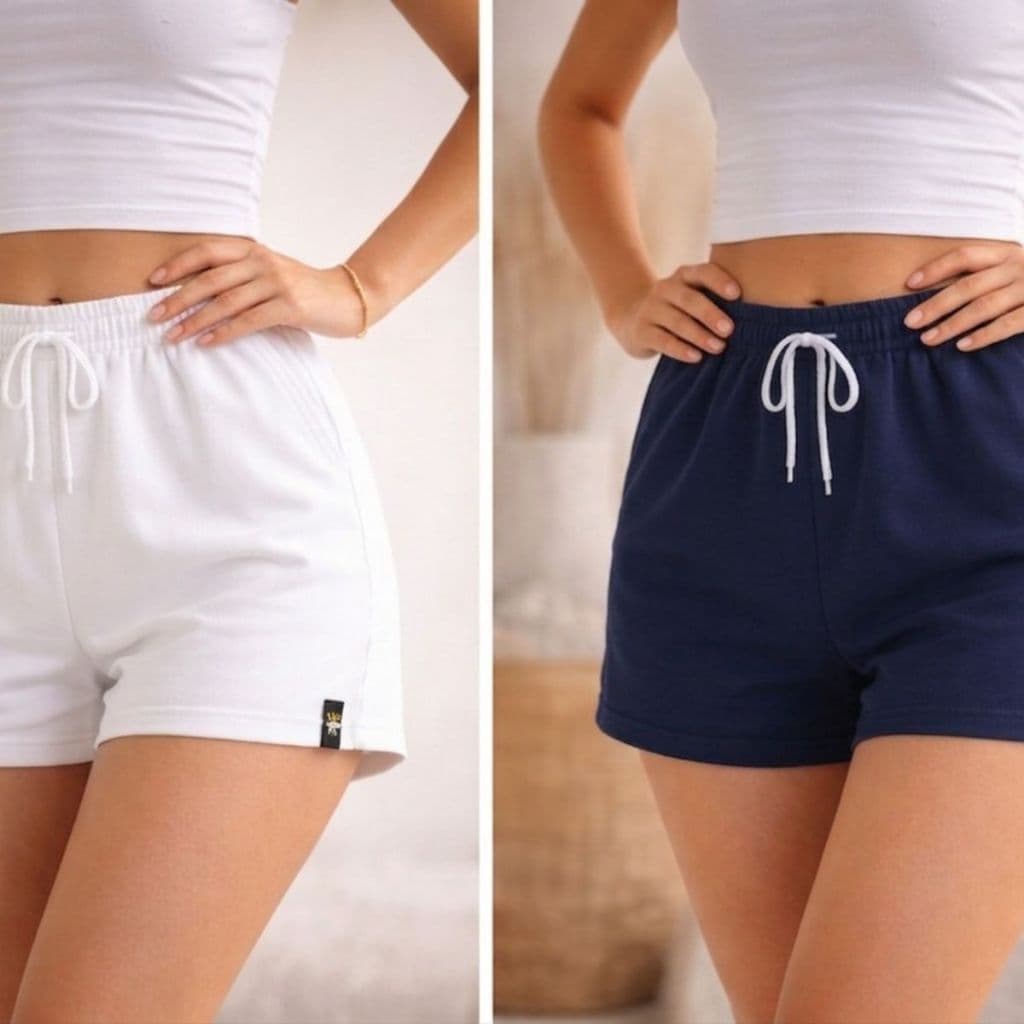 Short Feminino Moletom bermuda feminina short de algodão para o dia a dia academia treino