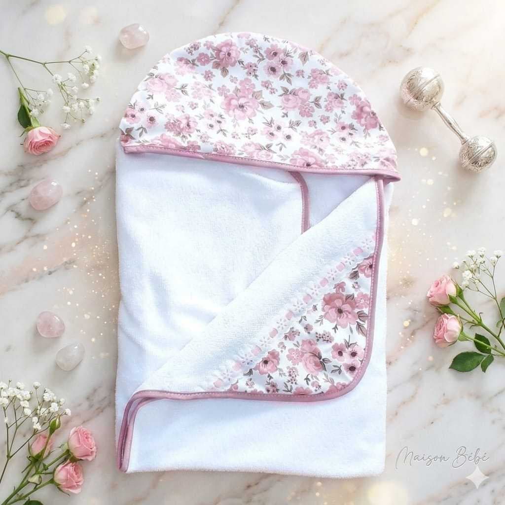 Toalha De Bebê Luxo Com Capuz E Forro Interno De Fralda Ultra Macio