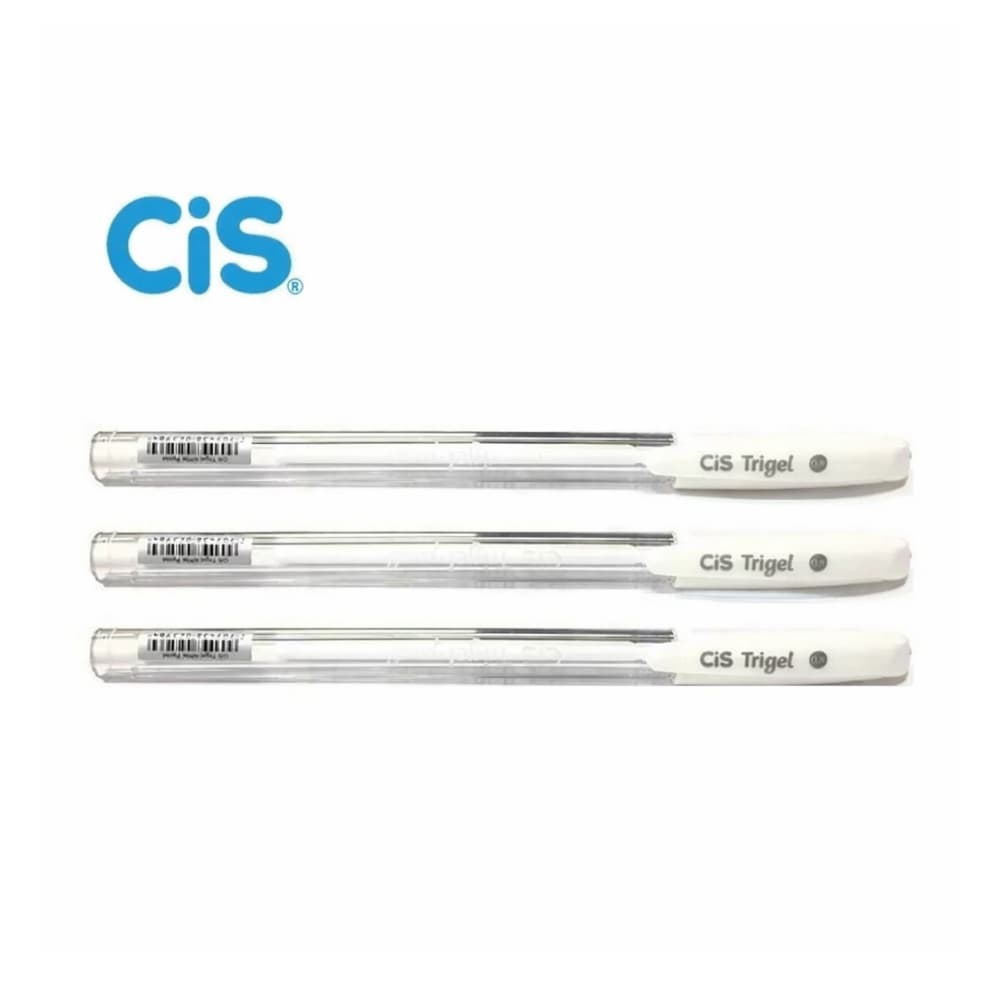 Caneta Gel Branca CIS 0.8mm para Papel Preto Lettering Desenho Alta Cobertura