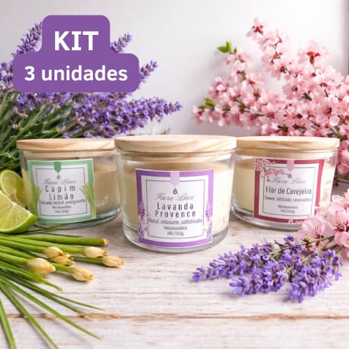 Velas Aromáticas Perfumada 100g Presente • Super Perfumada • Pronta Entrega • Candles • Lavanda • Velas Decorativas