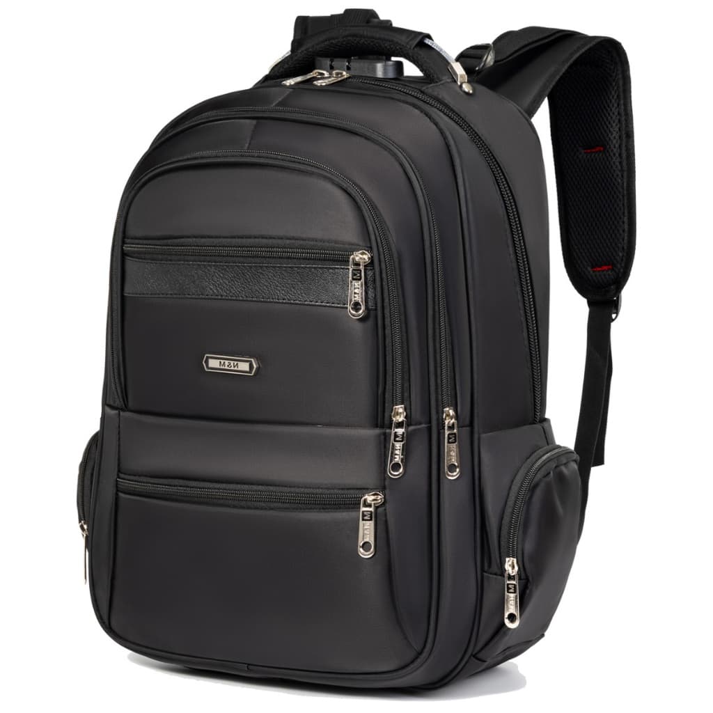 Mochila de trabalho de grande capacidade com alça de aço reforçada e cadeado de combinação para evitar furtos.-1147