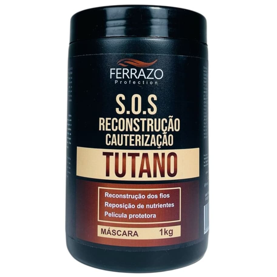 Máscara Capilar SOS Reconstrução Cauterização Tutano Reposição de Nutrientes 1kg Ferrazo Profection
