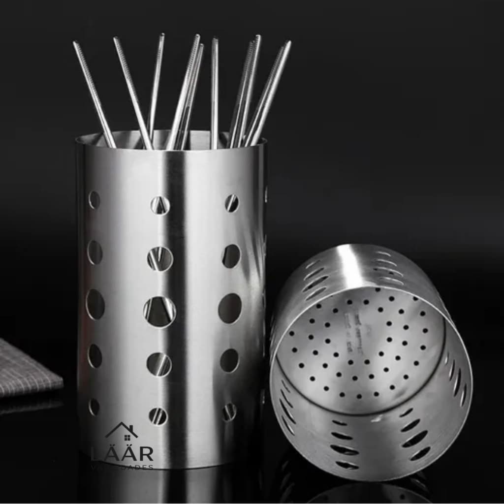 Escorredor P De Talheres Aço Inox Não Enferruja Expositor Moderno Prático Higiênico Elegante