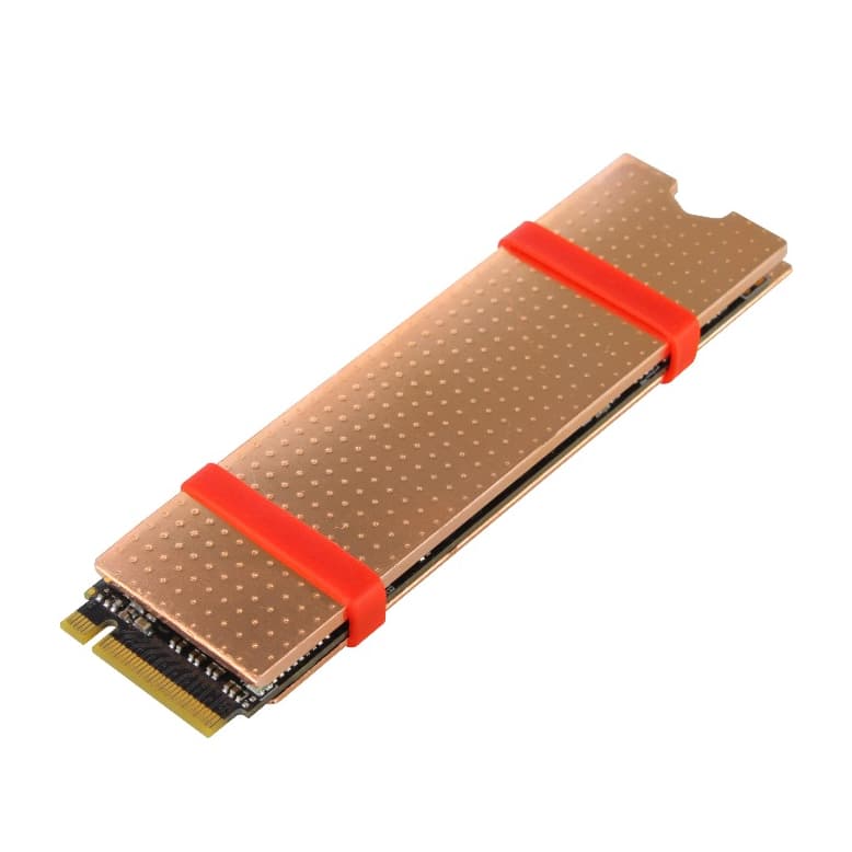 Dissipador Cobre Ssd M.2 NVMe 2280 2mm + Thermal Pad Pc Ps5