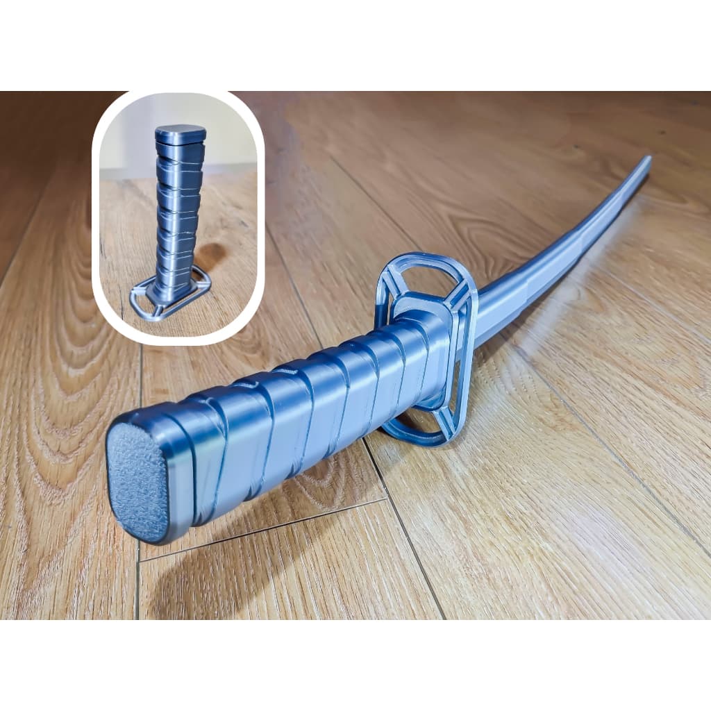 katana 3D retrátil, Espada articulada, cosplay, portátil, decorativa, Toy, Brinquedo, Fãs de anime,