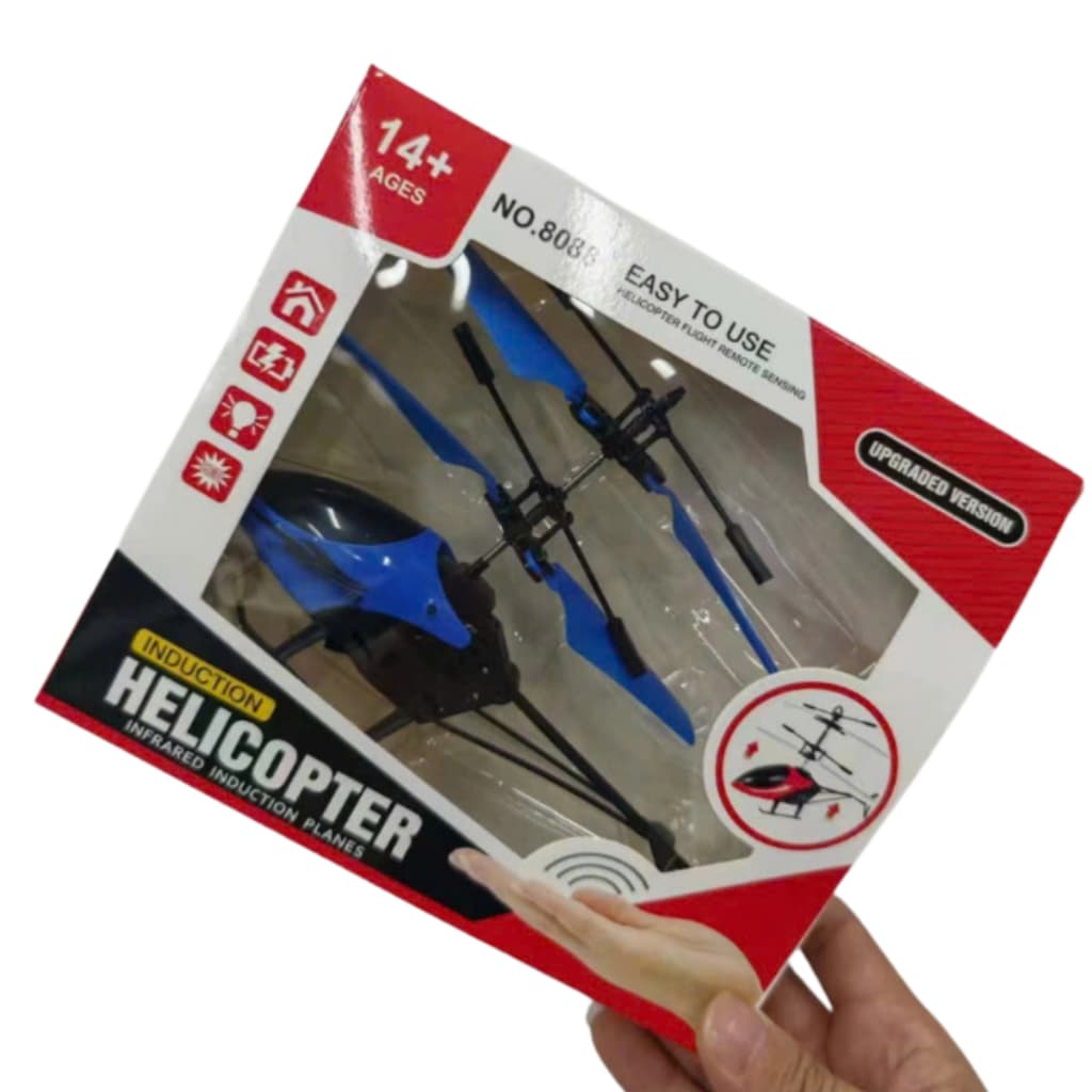 Brinquedos Mini Helicóptero Infantil Voa Mão Sensor