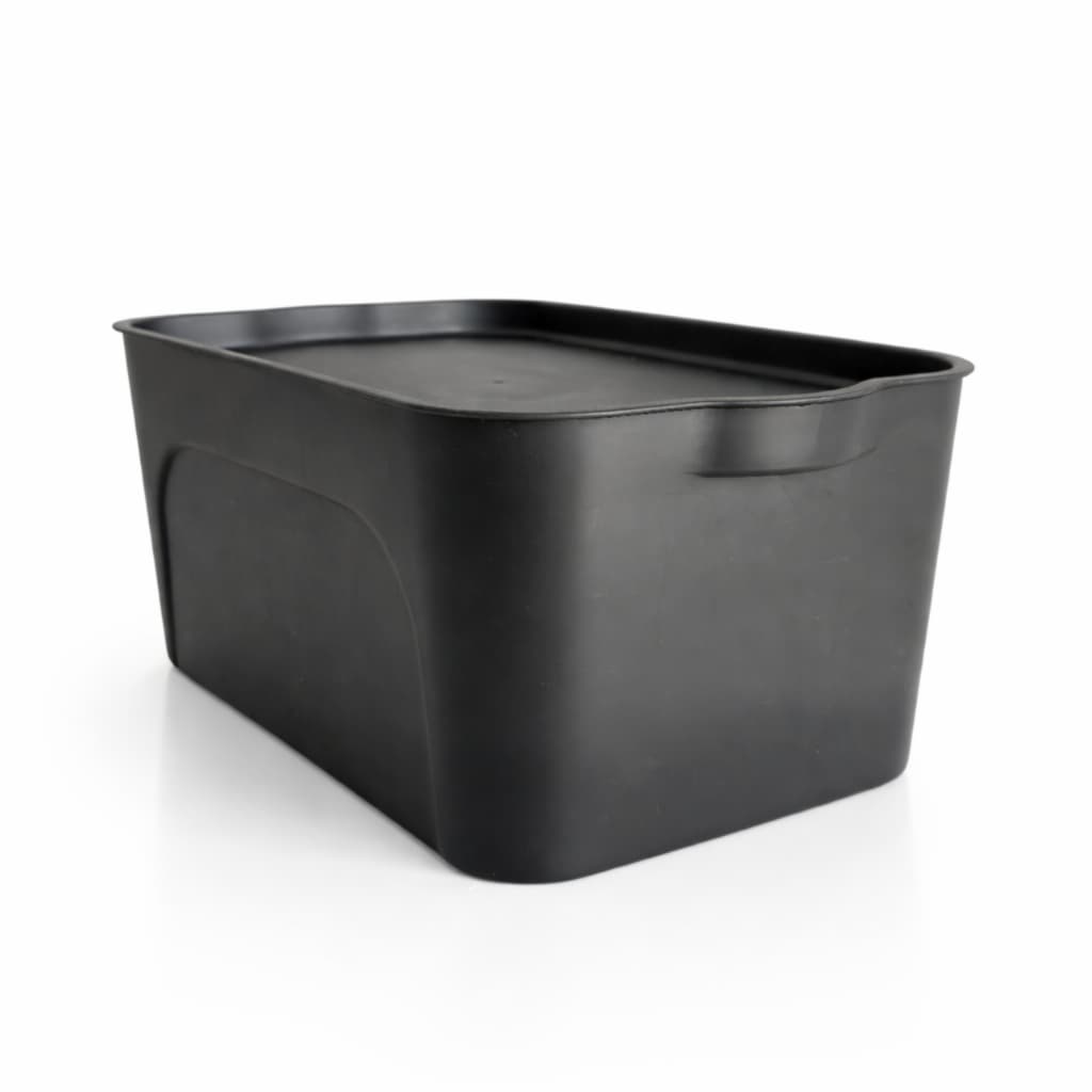 Kit 5 Caixas Organizadora 9L Pequena Plástico Quarto Banheiro Brinquedo Bijuteria Meias Papeis