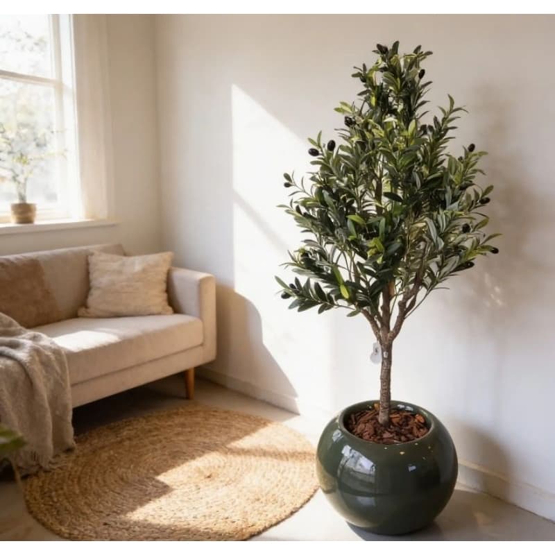 planta oliveira artificial 1.20mt o vaso não acompanha