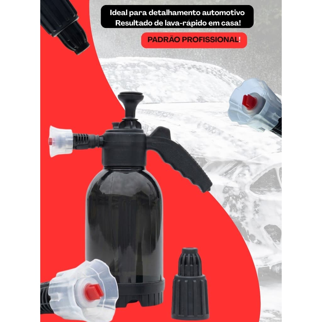 Pulverizador Borrifador Alta Pressão Snow Foam 2L + Bico