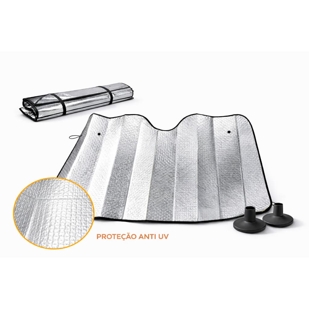 Protetor Solar Parabrisa Tapa Corta Para Quebra Sol Proteção Uv Resistente Laminado Painel Carro