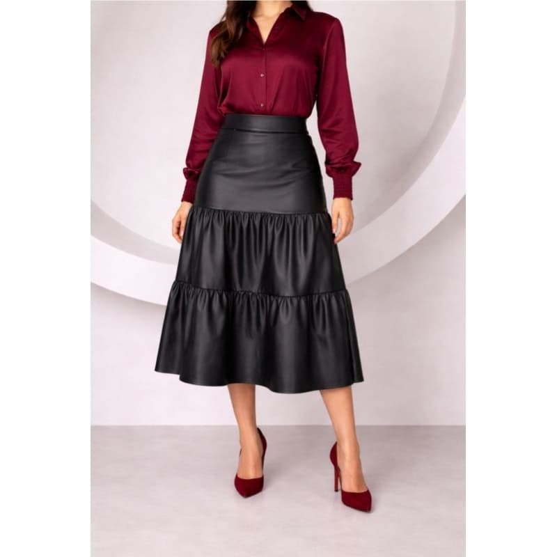 Saia Midi Feminina 2 Marias Cintura Alta- Veste 40-44