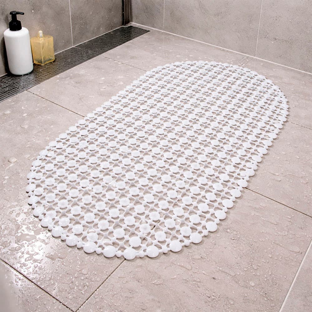 Tapete Box de Banheiro Antiderrapante PVC 61x33cm Resistente Confortavel Seguro Banho Emborrachado