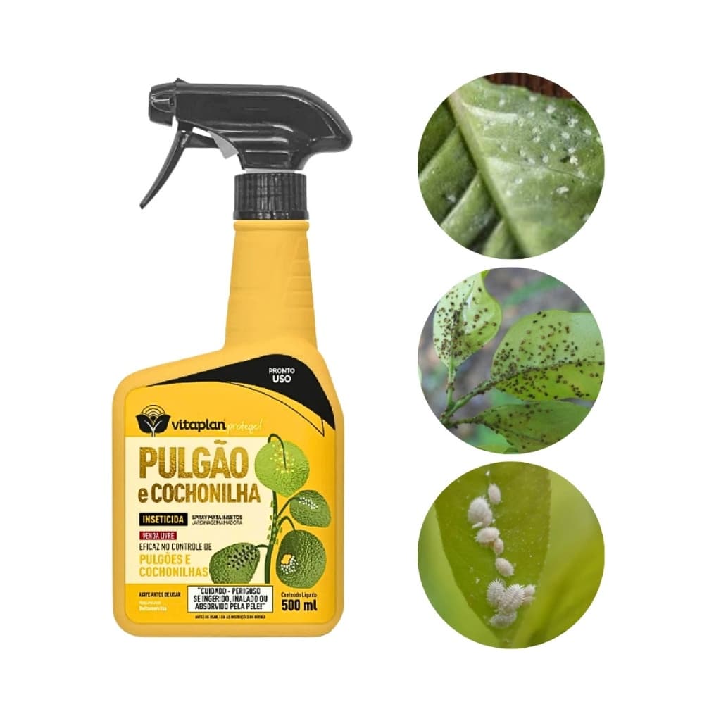 Vitaplan Inseticida para Pulgão e Cochonilha Pronto Uso 500ml